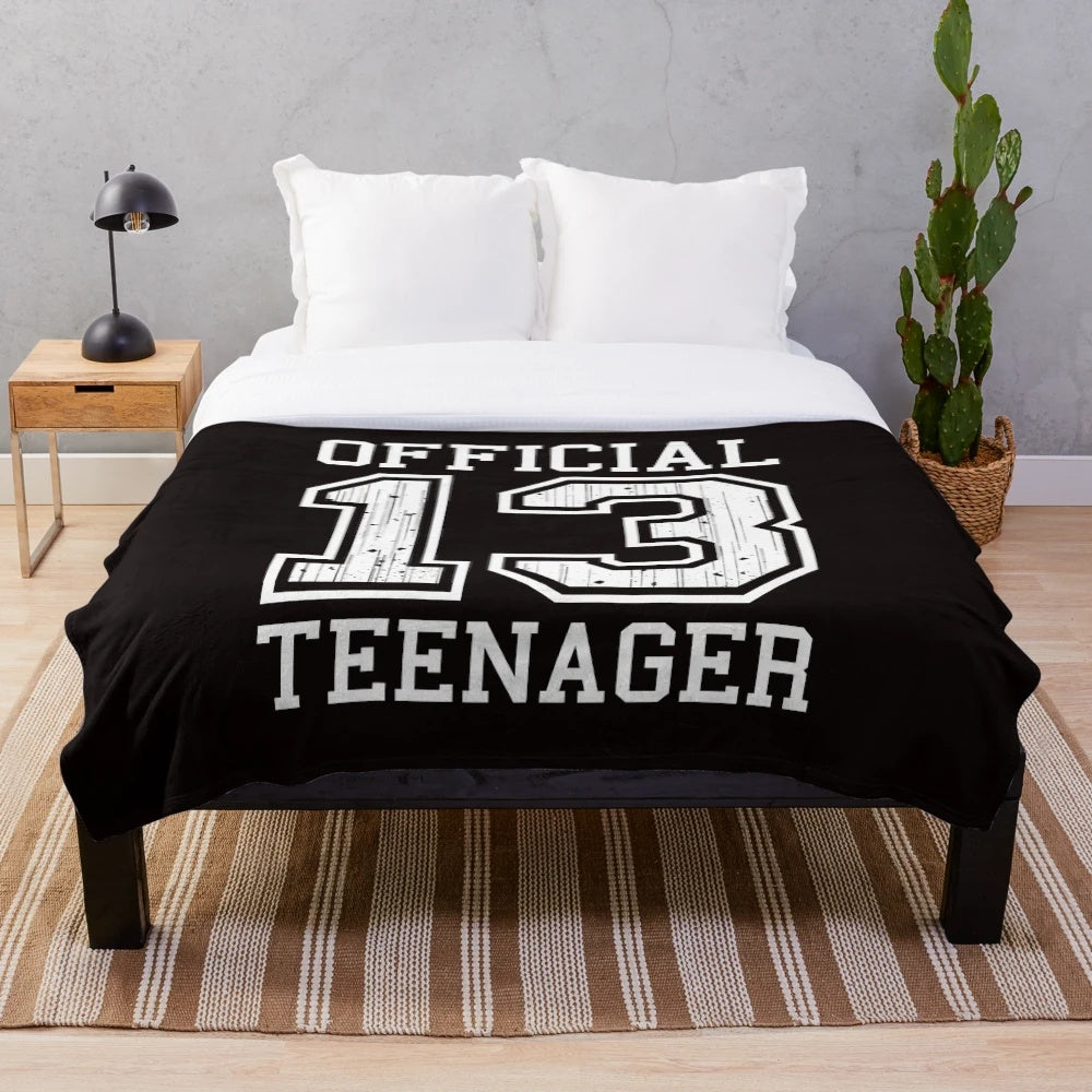 Plush Blanket for 13 Year Old Birthday
