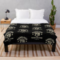 Plush blanket with "Fabulous at 75" and "The Best is Yet to Come" design for 75th birthday