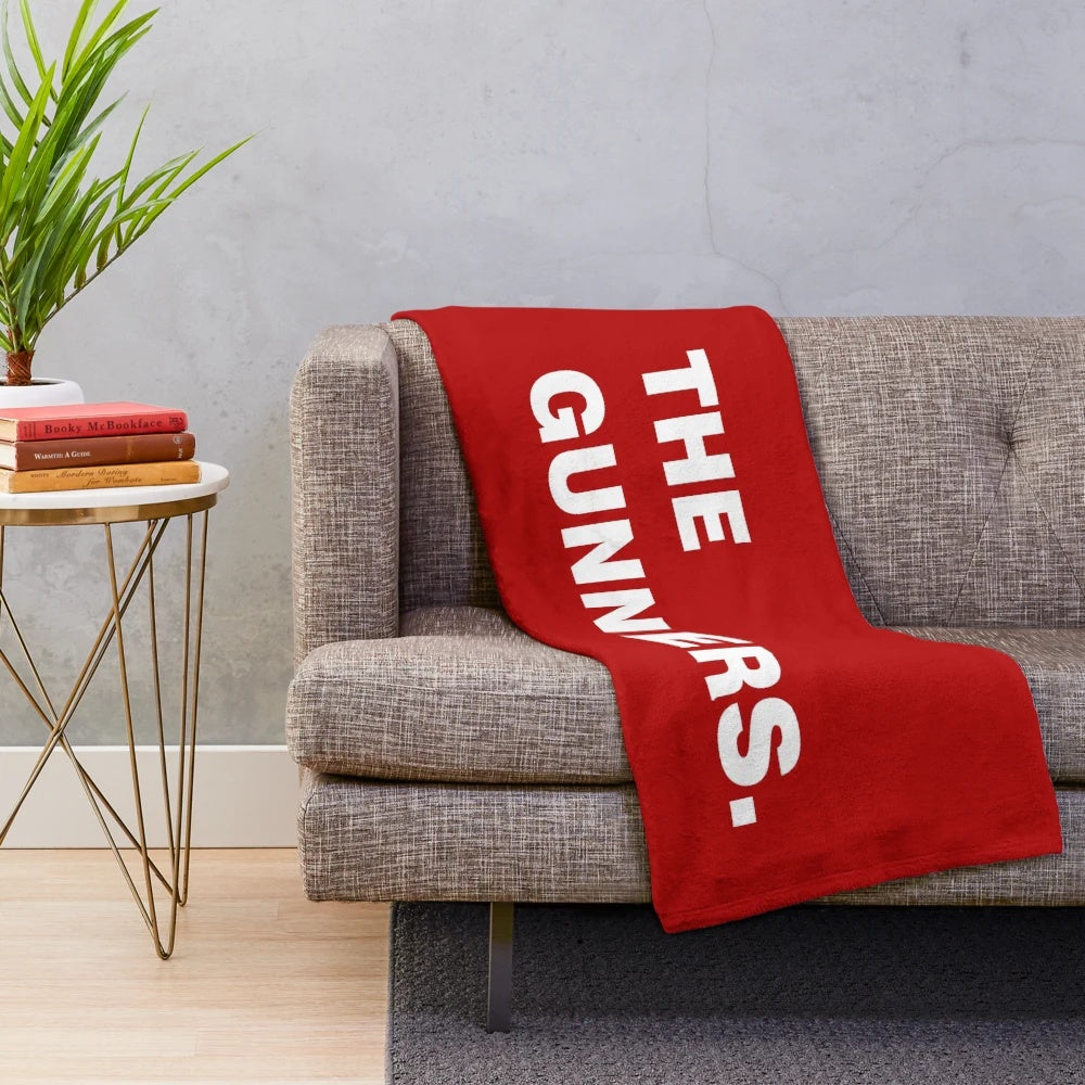 Arsenal Plush Blanket with Football Typography