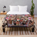 Plush blanket featuring the greatest boxing champions