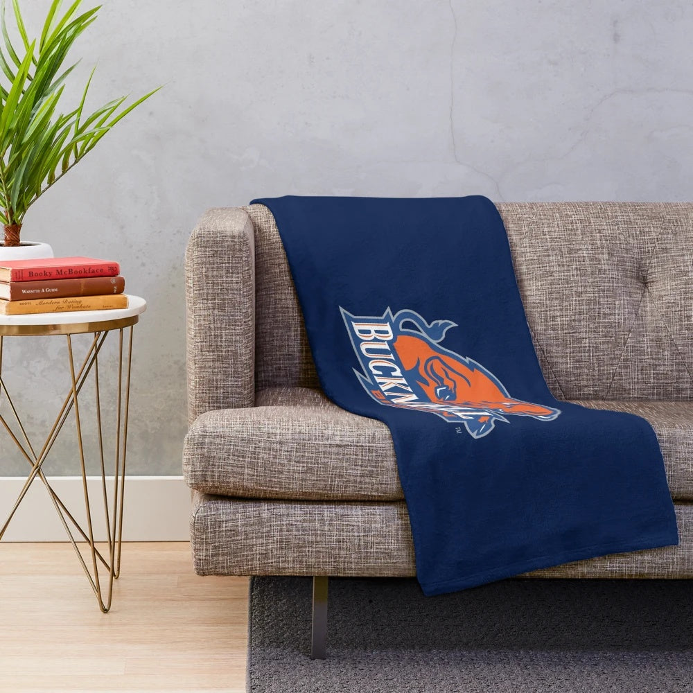 Soft and cozy plush blanket featuring the Bucknell Bison logo