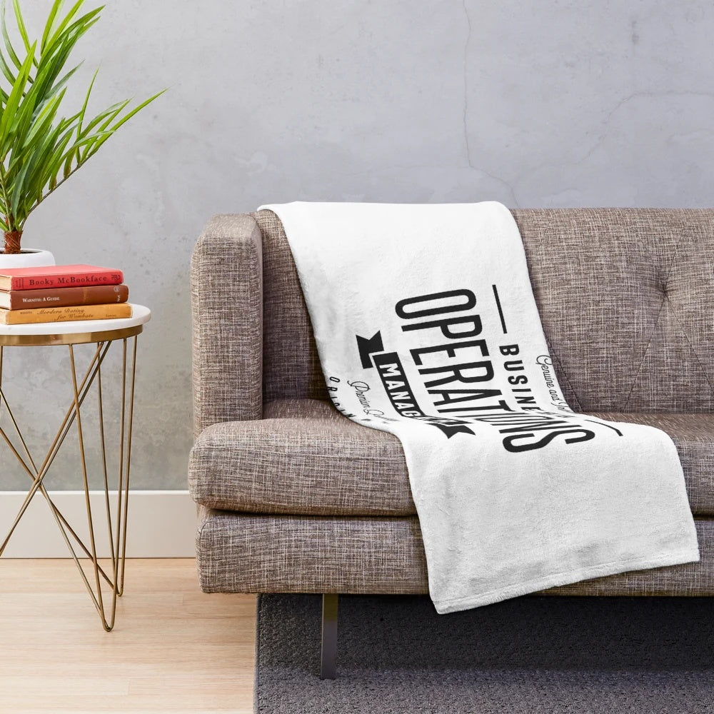 Business operations manager plush blanket