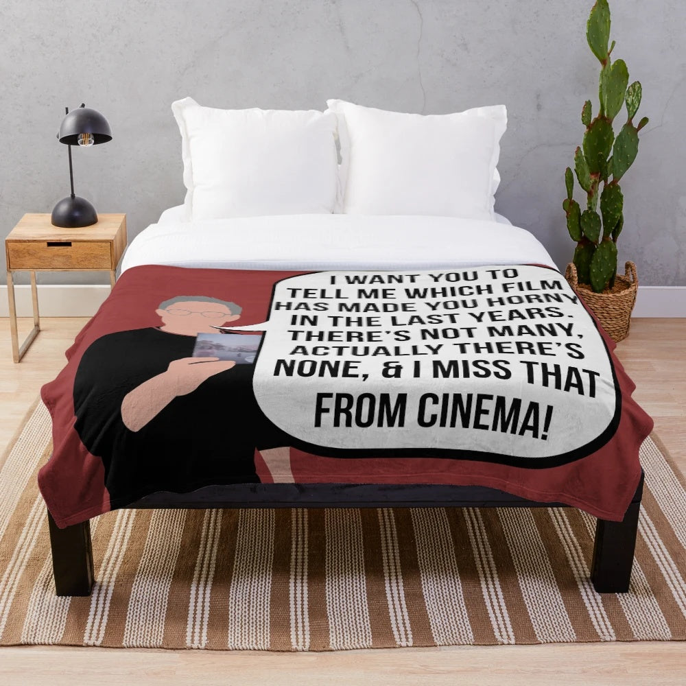 Gael Garcia Bernal-inspired plush blanket for cinema enthusiasts