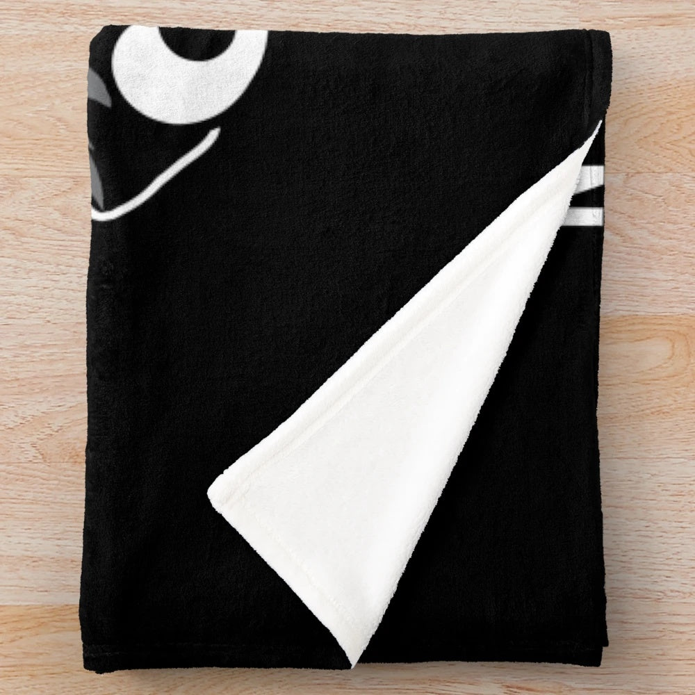Clay shooting-themed plush blanket with a vintage, retro design