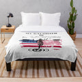 Plush blanket featuring the text "My daughter is a lawyer