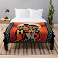 Plush blanket featuring Dave Matthews Band logo and imagery