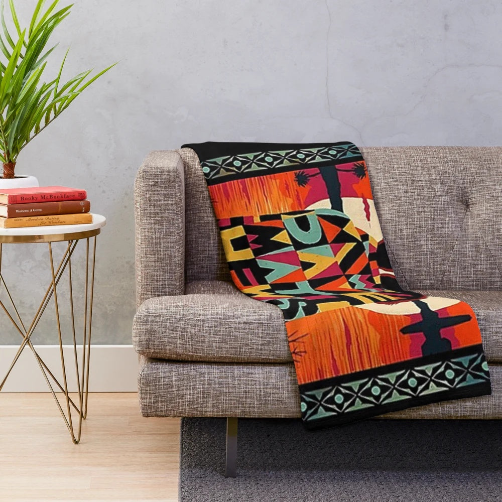 Plush blanket featuring Dave Matthews Band logo and imagery