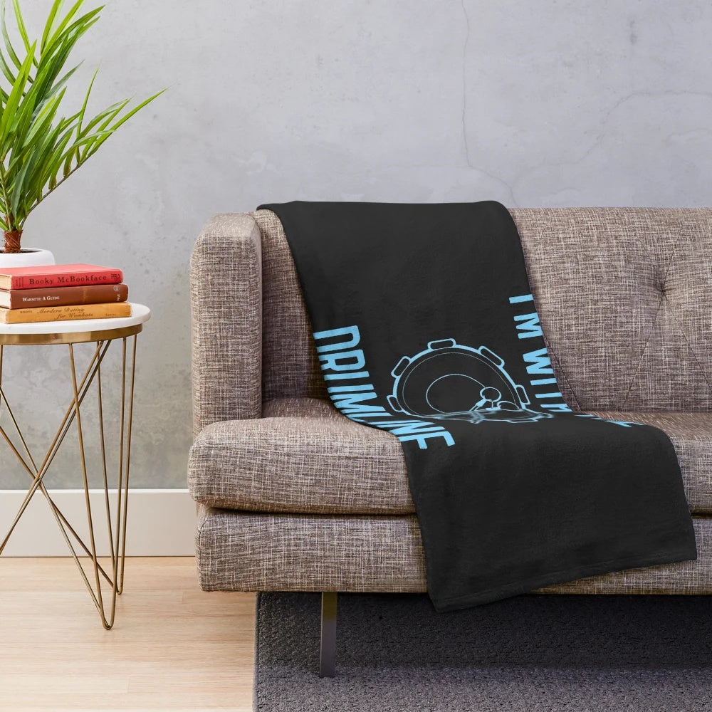 Plush blanket with drumline and marching band design for music lovers