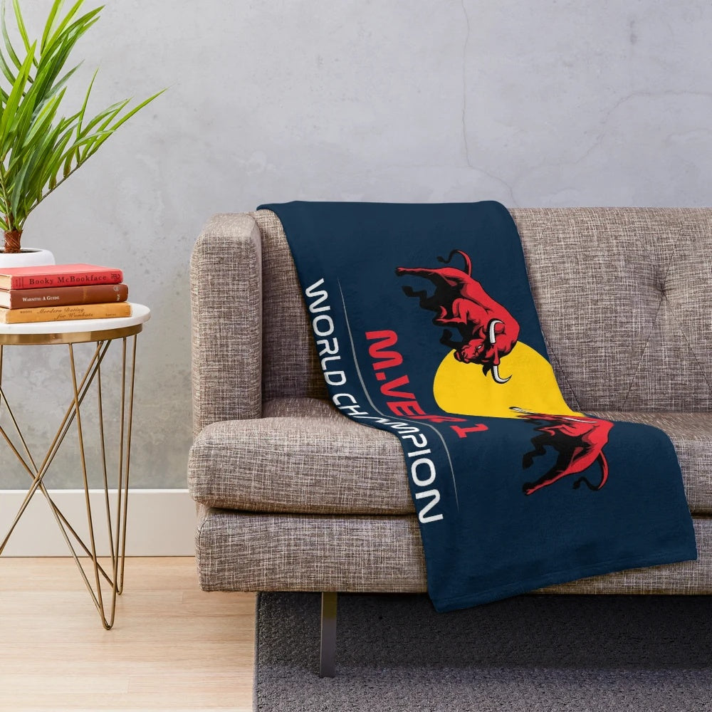 Dutch racing driver plush blanket