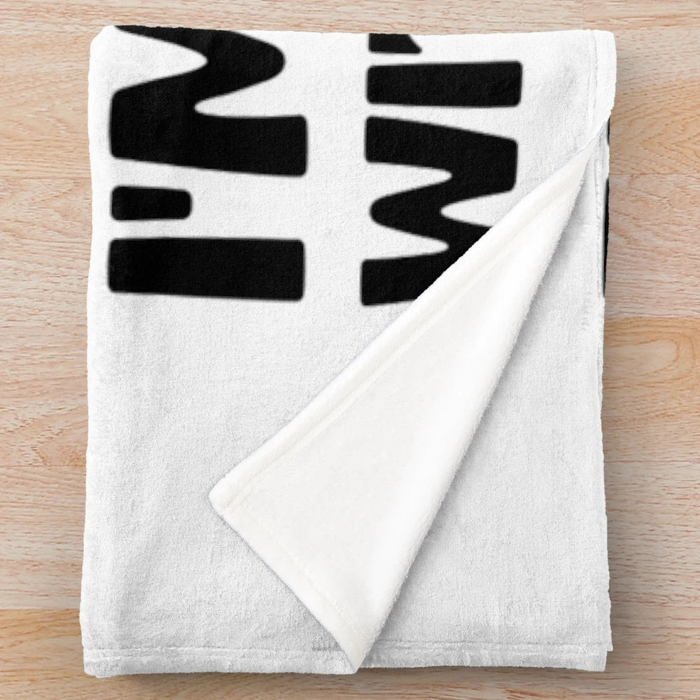 Plush blanket featuring funny engineering and math-related sayings