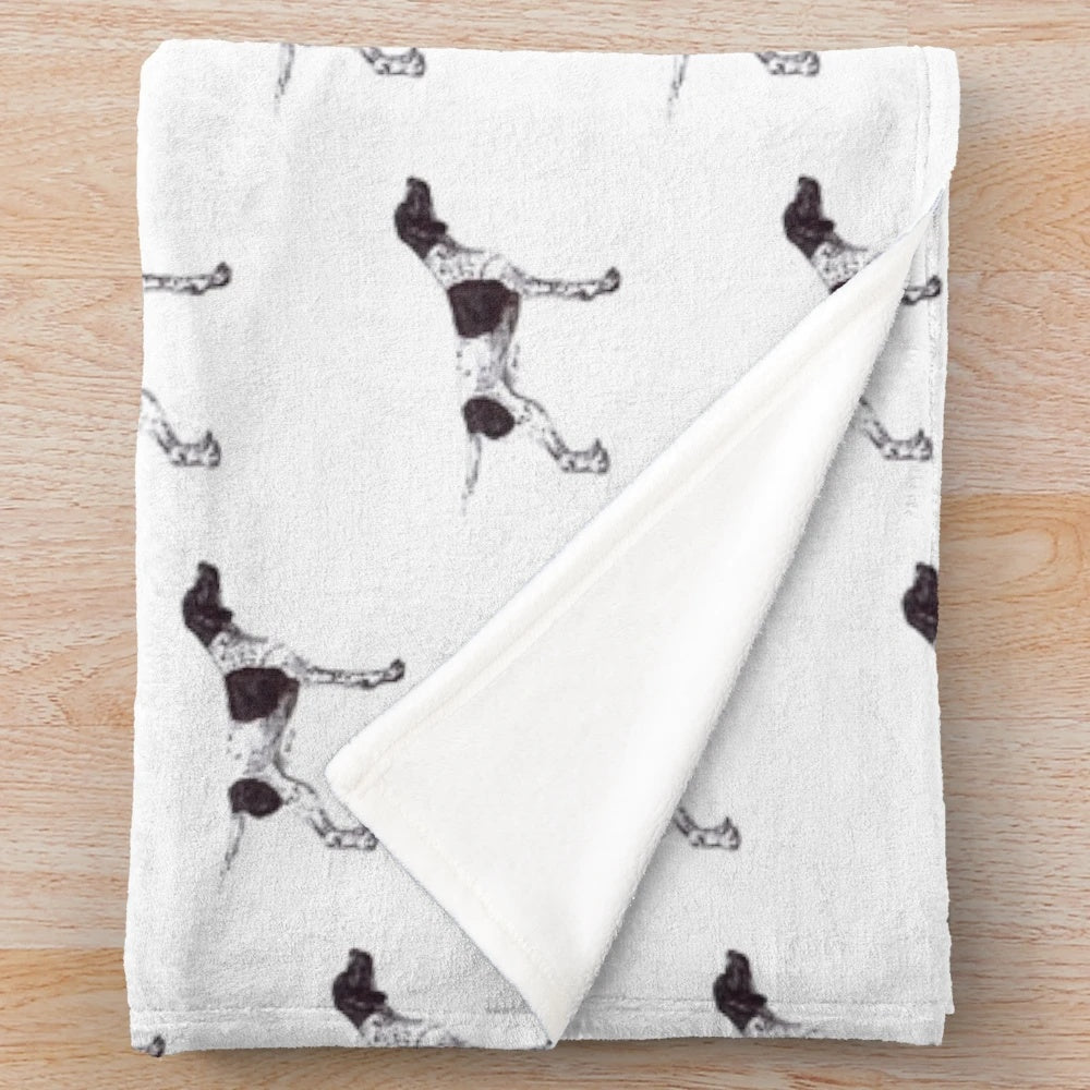 English Pointer dog breed plush blanket