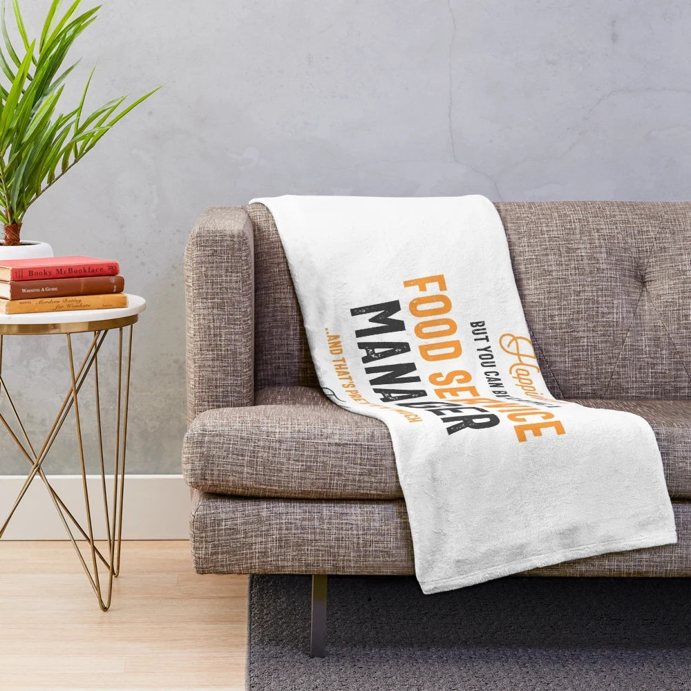 Food service manager plush blanket