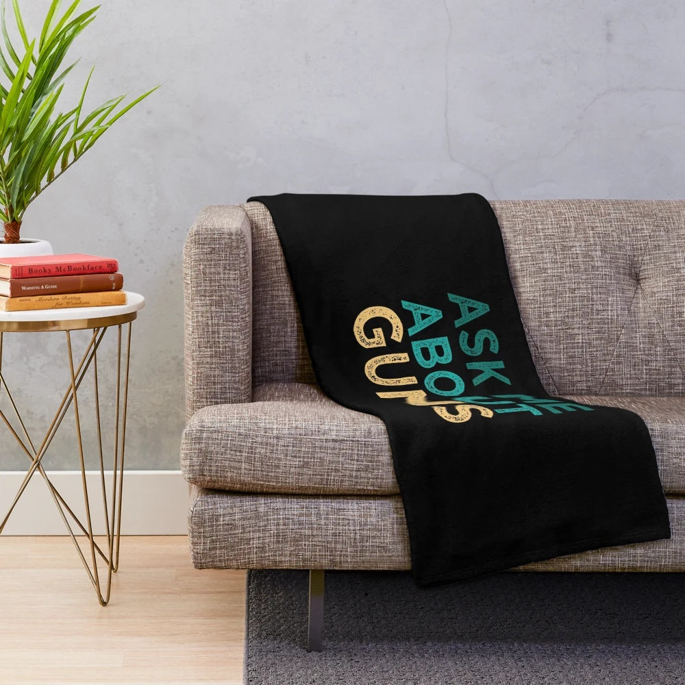 Plush blanket for gun enthusiasts and lovers