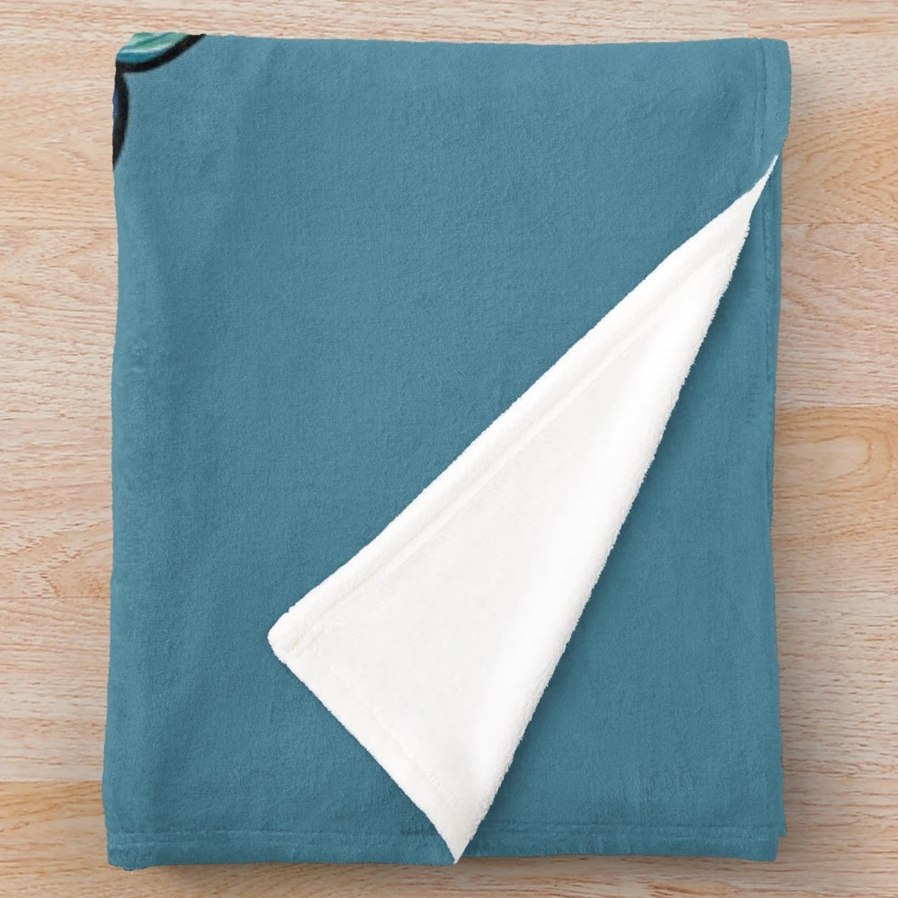 Plush blanket featuring hair flips and deadlifts design