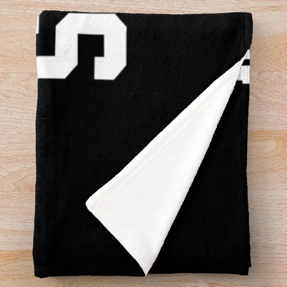 Soft and cozy plush blanket featuring a ham radio antenna design and "It's a Contact Sport" text