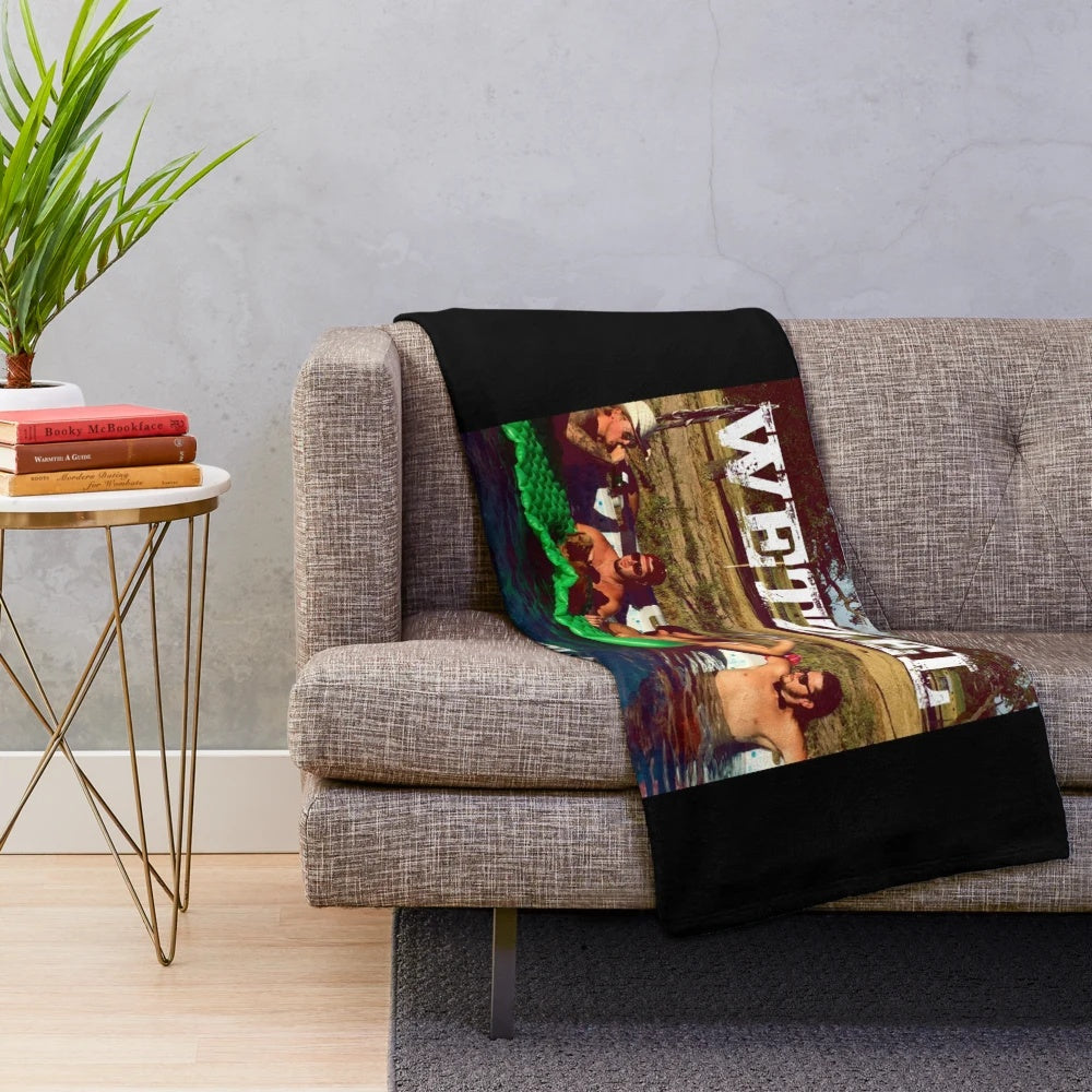 Soft, cozy plush blanket featuring Koe Wetzel's name and logo for country music enthusiasts