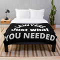 Soft and cozy plush blanket featuring "Lawyers: Just What You Needed" text design for legal professionals
