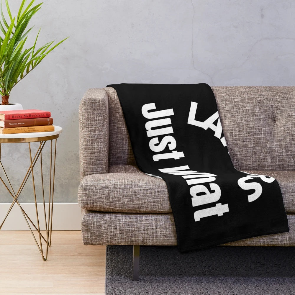 Soft and cozy plush blanket featuring "Lawyers: Just What You Needed" text design for legal professionals