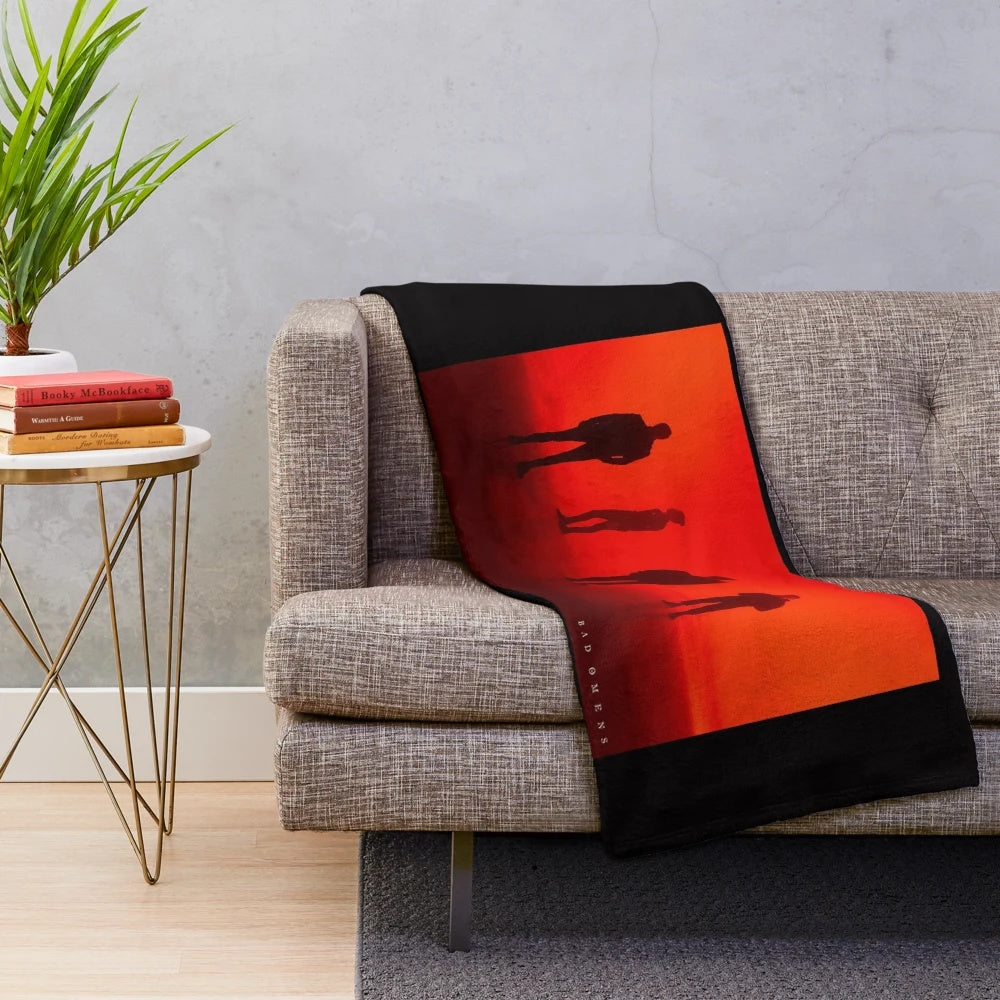 Plush blanket featuring the members of metalcore band Bad Omens