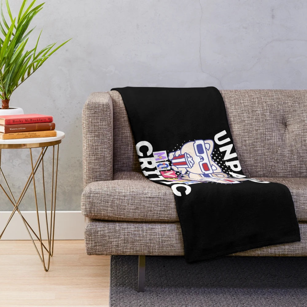 Cozy plush blanket for movie and cinema lovers
