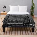 Plush blanket with music producer, audio engineer, recording studio, DJ inspired design
