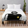 Plush blanket featuring iconic electronic music artwork