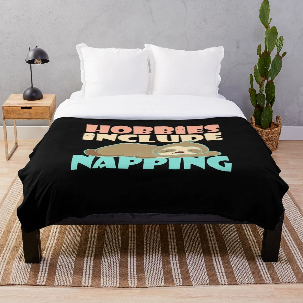 Soft and cuddly plush blanket perfect for napping and daydreaming