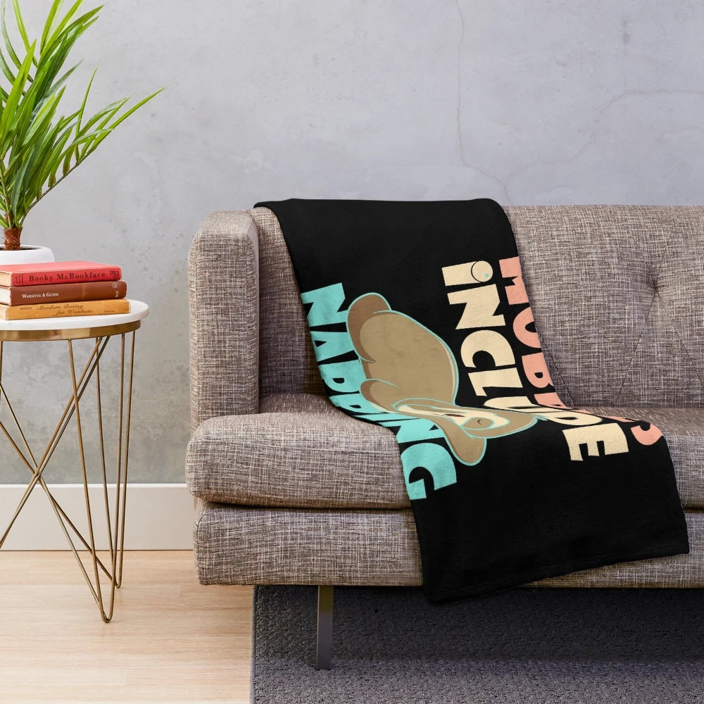 Soft and cuddly plush blanket perfect for napping and daydreaming