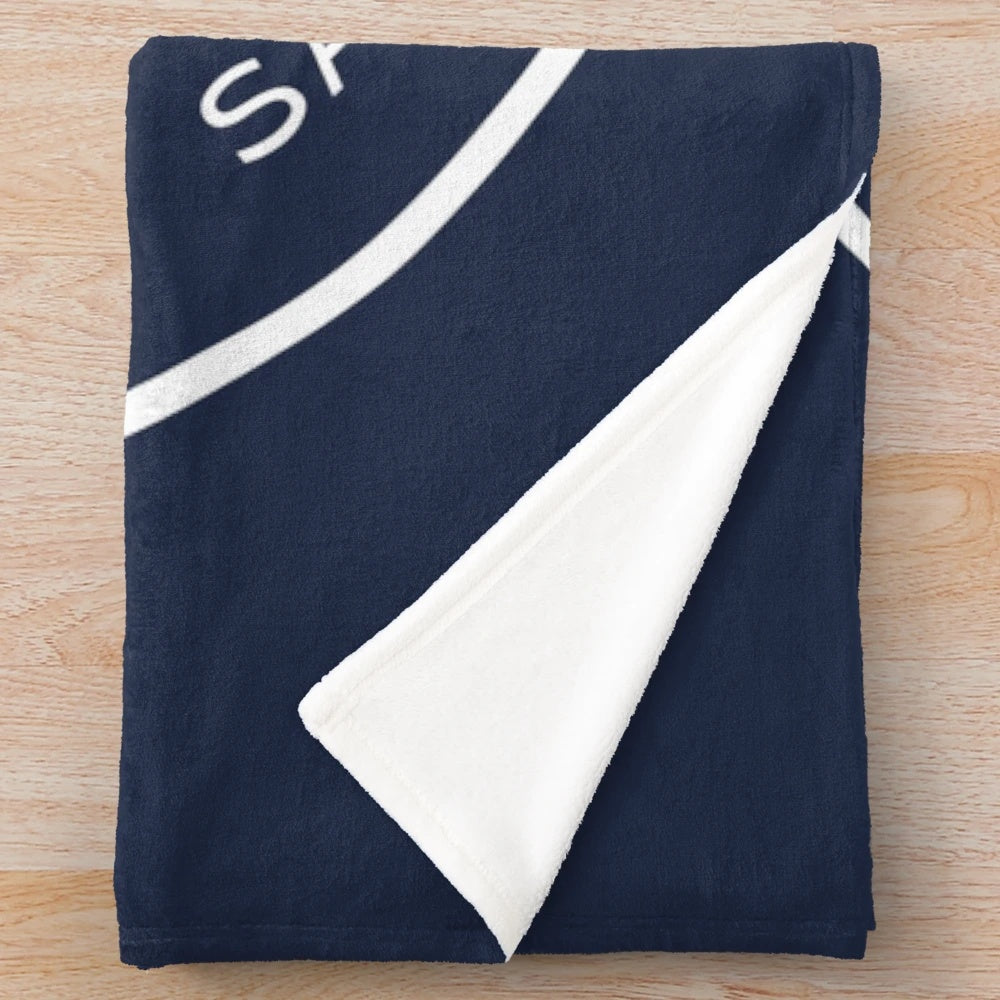 Plush blanket with Paris Saint-Germain logo and player names