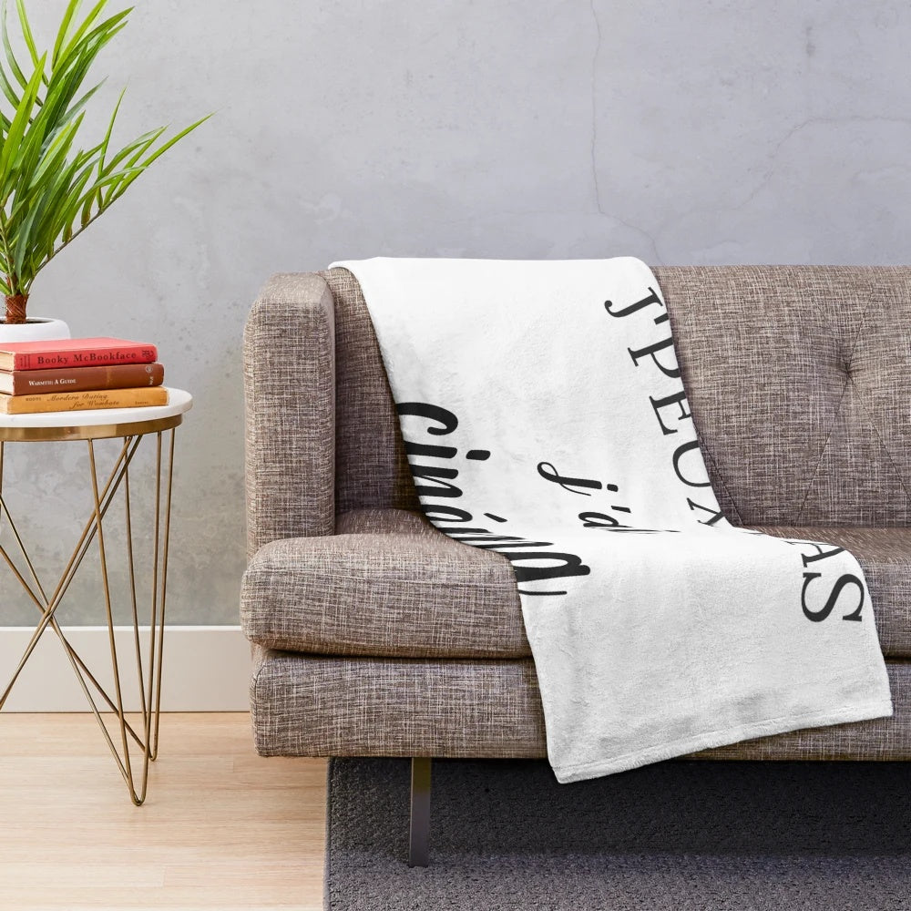 Plush blanket for cinema enthusiasts and movie lovers