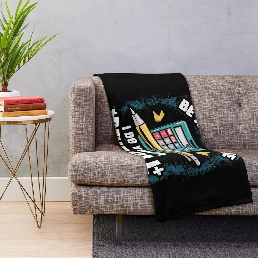 Plush blanket for payroll specialists
