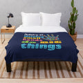Plush blanket with "Helping Small Hands Do Big Things" design for pediatric occupational therapists