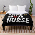 Plush Blanket for Proud Nurses - Celebrate Nursing Careers and Mothers