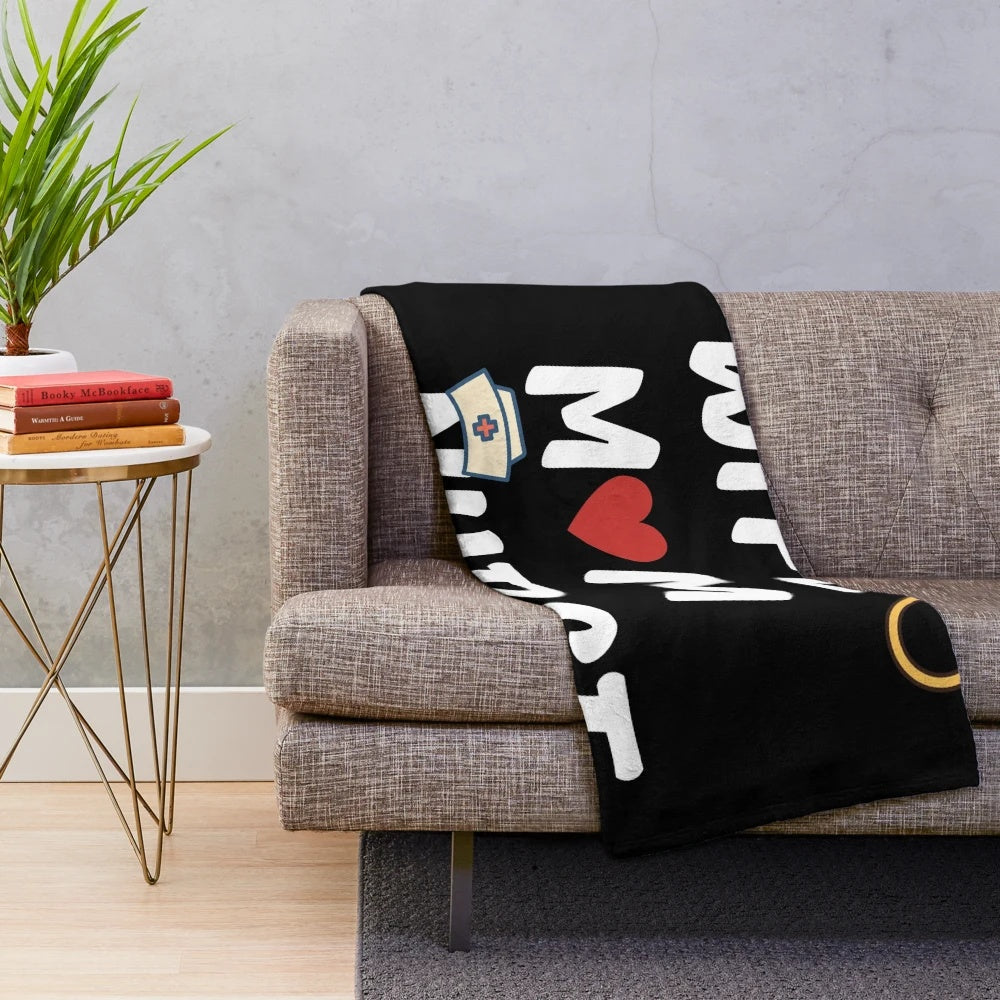 Plush Blanket for Proud Nurses - Celebrate Nursing Careers and Mothers