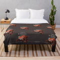 Red panda design plush blanket
