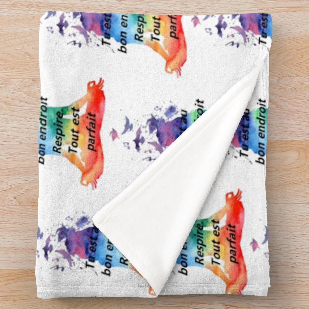 Plush Blanket for Relaxation and Meditation