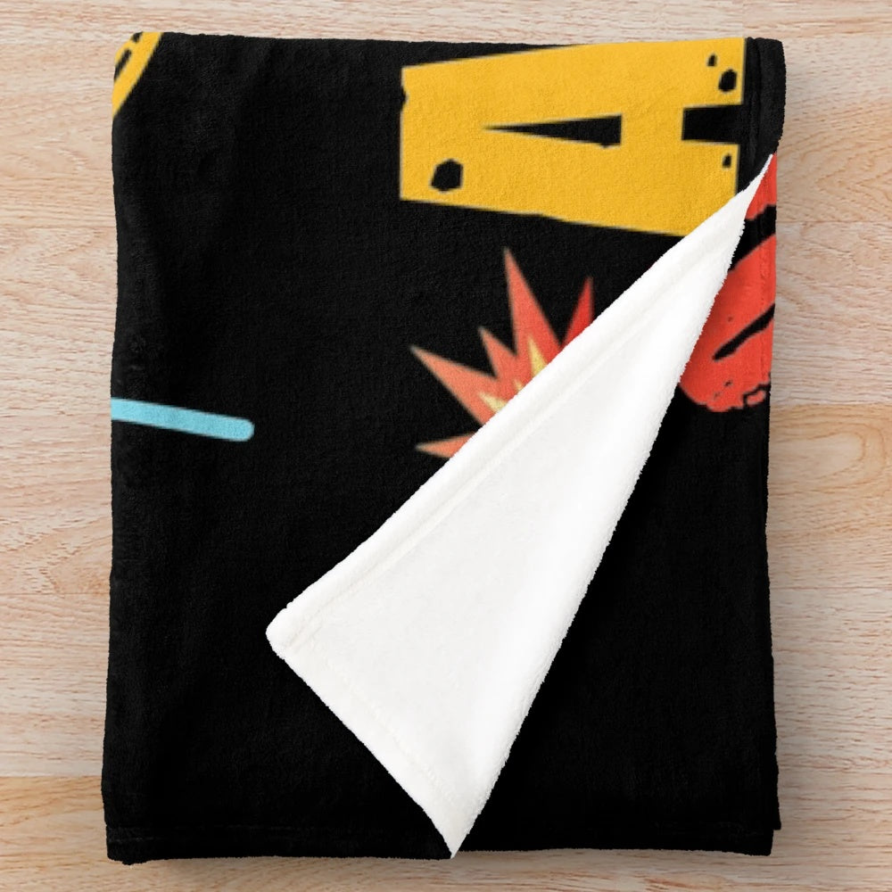 Rollercoaster plush blanket for adrenaline junkies