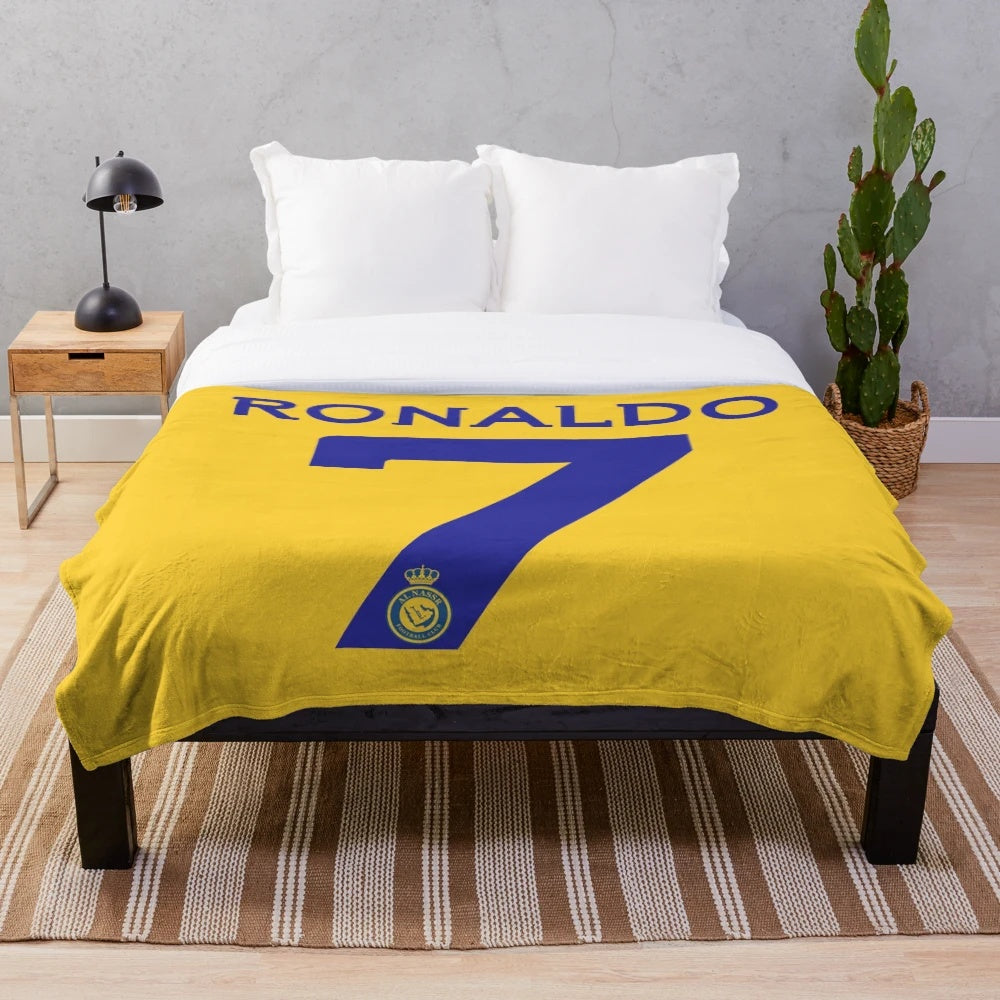 Ronaldo 7 Al-Nassr Football Club Plush Blanket