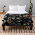 Plush blanket with synthesizer and music producer design