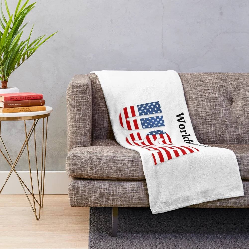 Chef plush blanket featuring an illustration of a chef