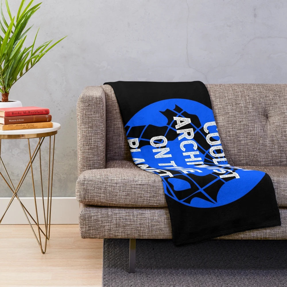 Plush blanket featuring the coolest archivist on the planet