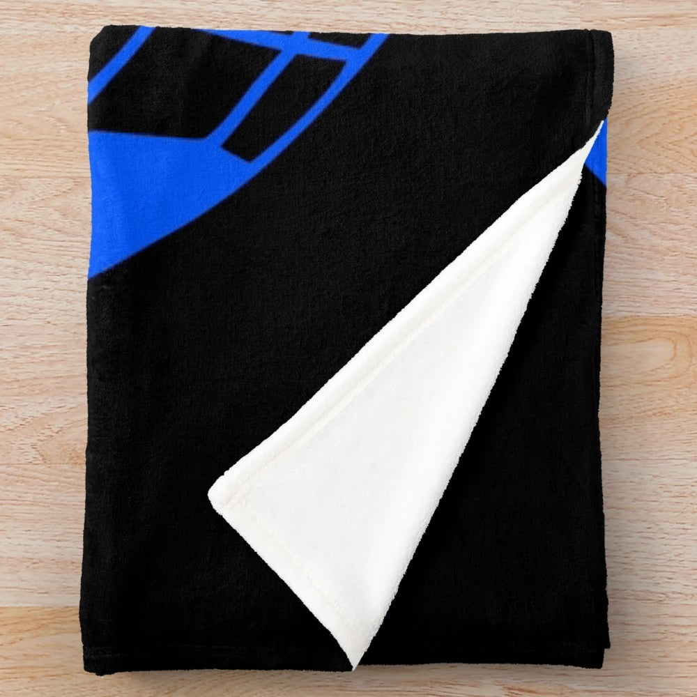 Plush blanket with image of the coolest baker on the planet Earth