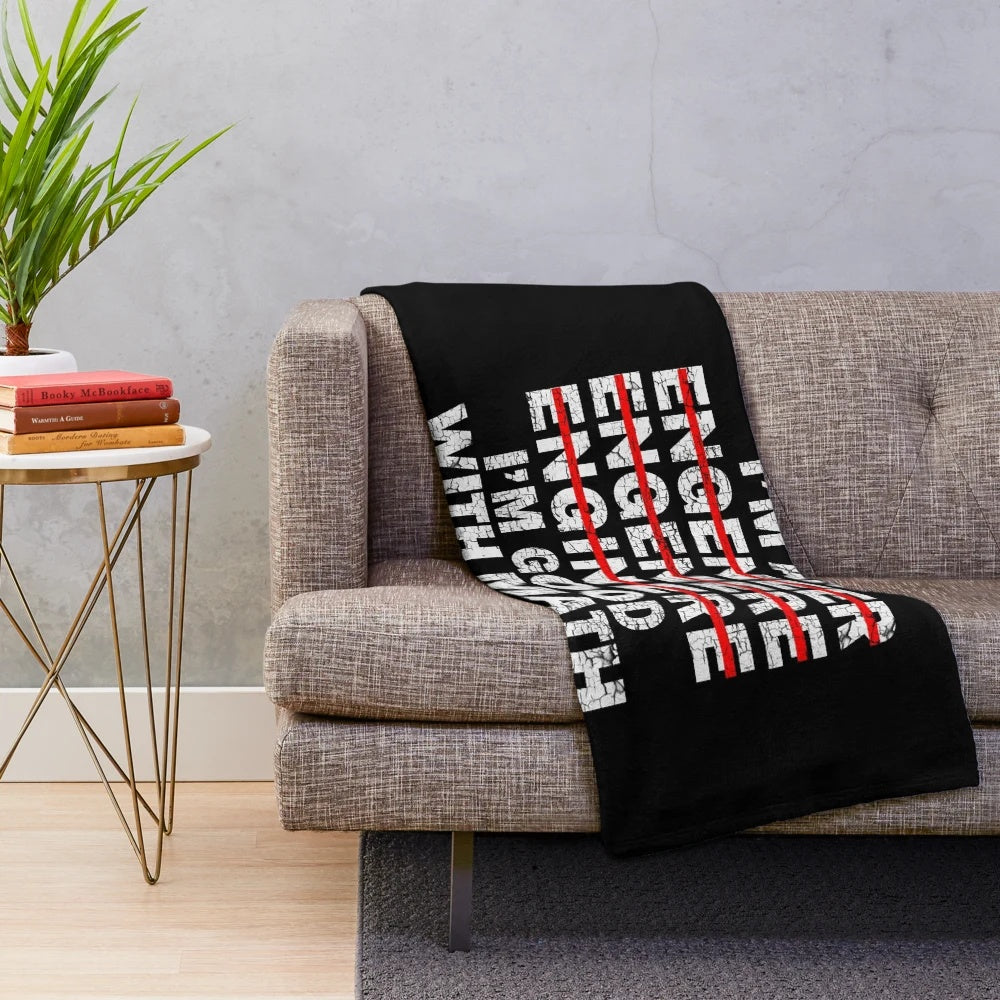 Plush blanket featuring a funny engineer design