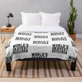 Plush blanket with the text 'World's Okayest Engineer