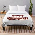 Soft and cozy plush blanket featuring the Willamette University Bearcats logo