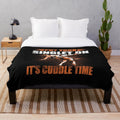 Plush blanket featuring a wrestling singlet design