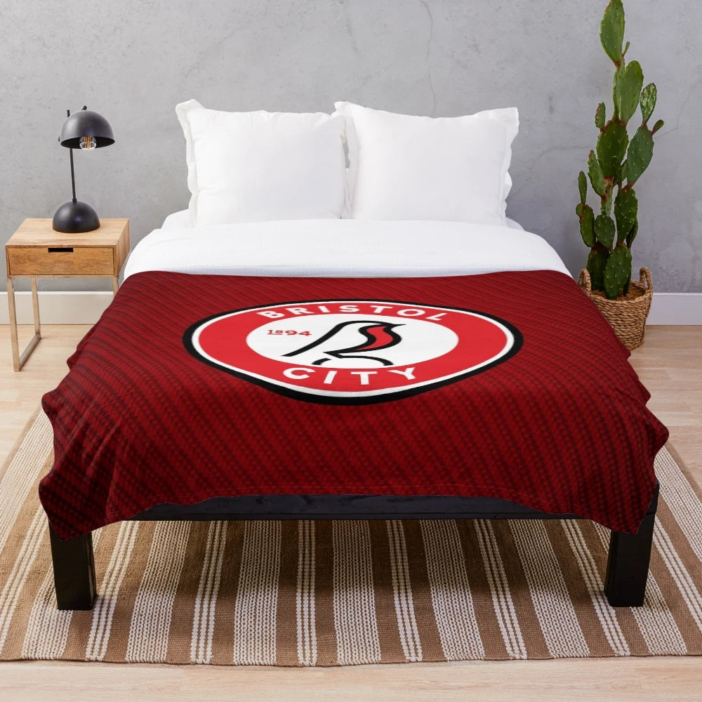 Bristol FC inspired plush blanket
