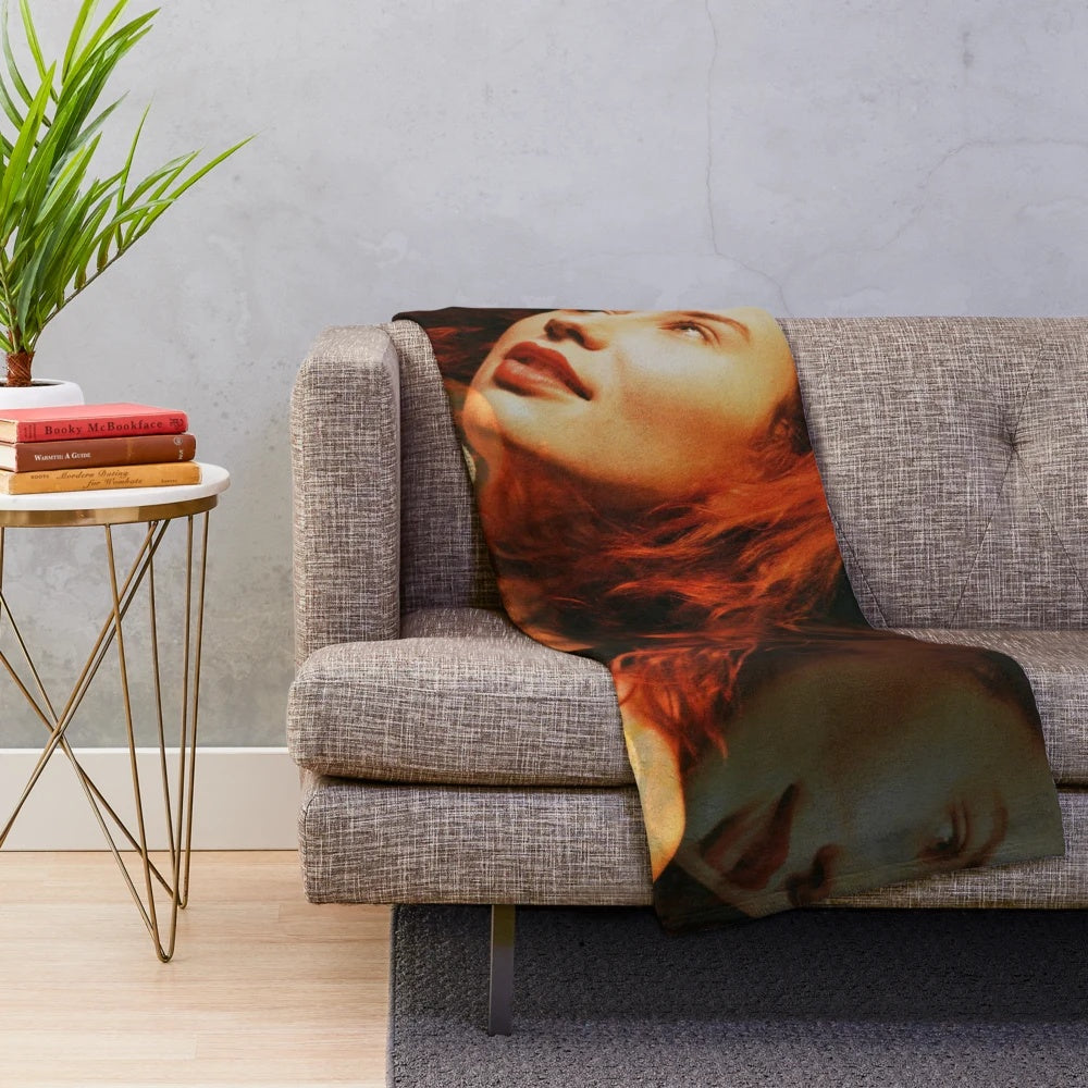 Plush blanket featuring the iconic image of 90s singer-songwriter Tori Amos