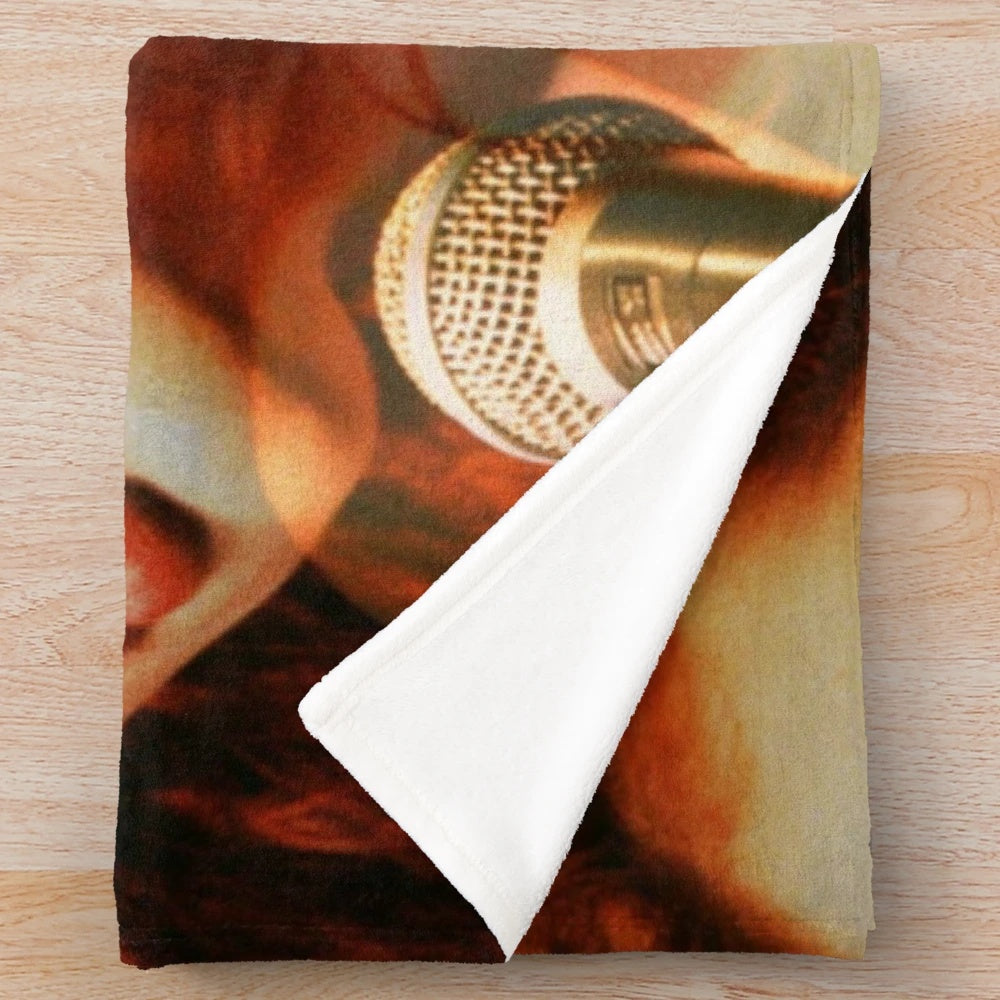 Plush blanket featuring the iconic image of 90s singer-songwriter Tori Amos