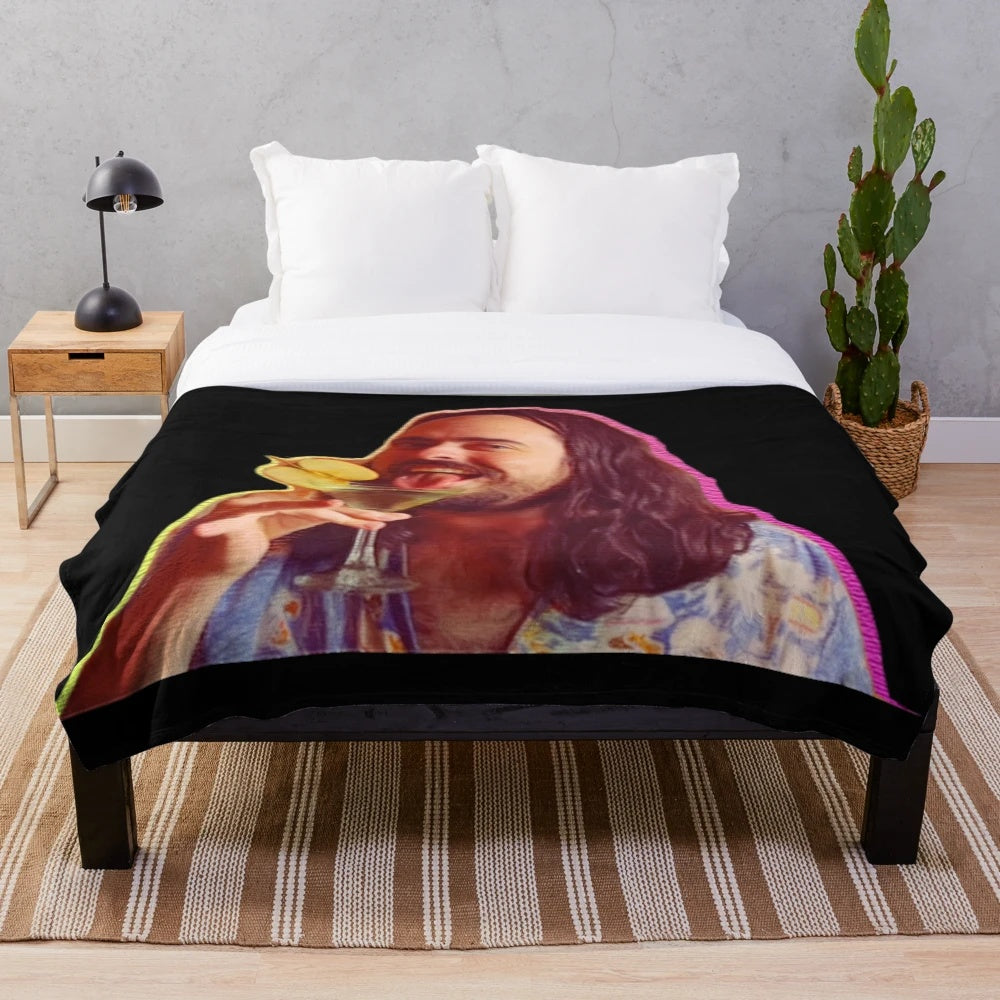Plush blanket featuring Zachary Ruane from Aunty Donna comedy group
